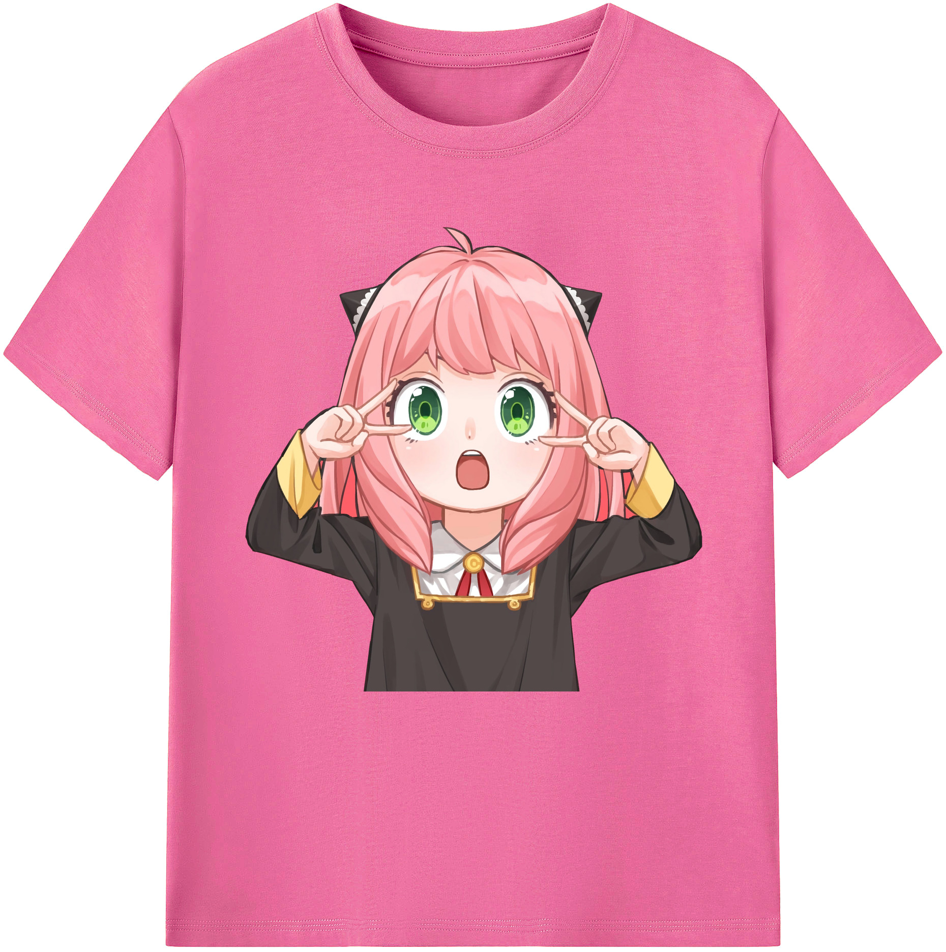 （画像用） SPY×FAMILY间谍家家酒 レディースカジュアルプリントTシャツ（綿100％）
